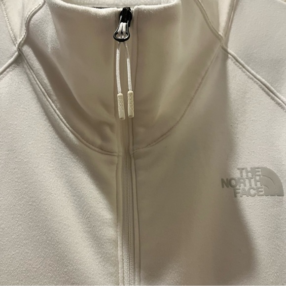 The North Face White Zip Jacket Lightweight Athleisure Outdoor Hiking Travel - Picture 3 of 16